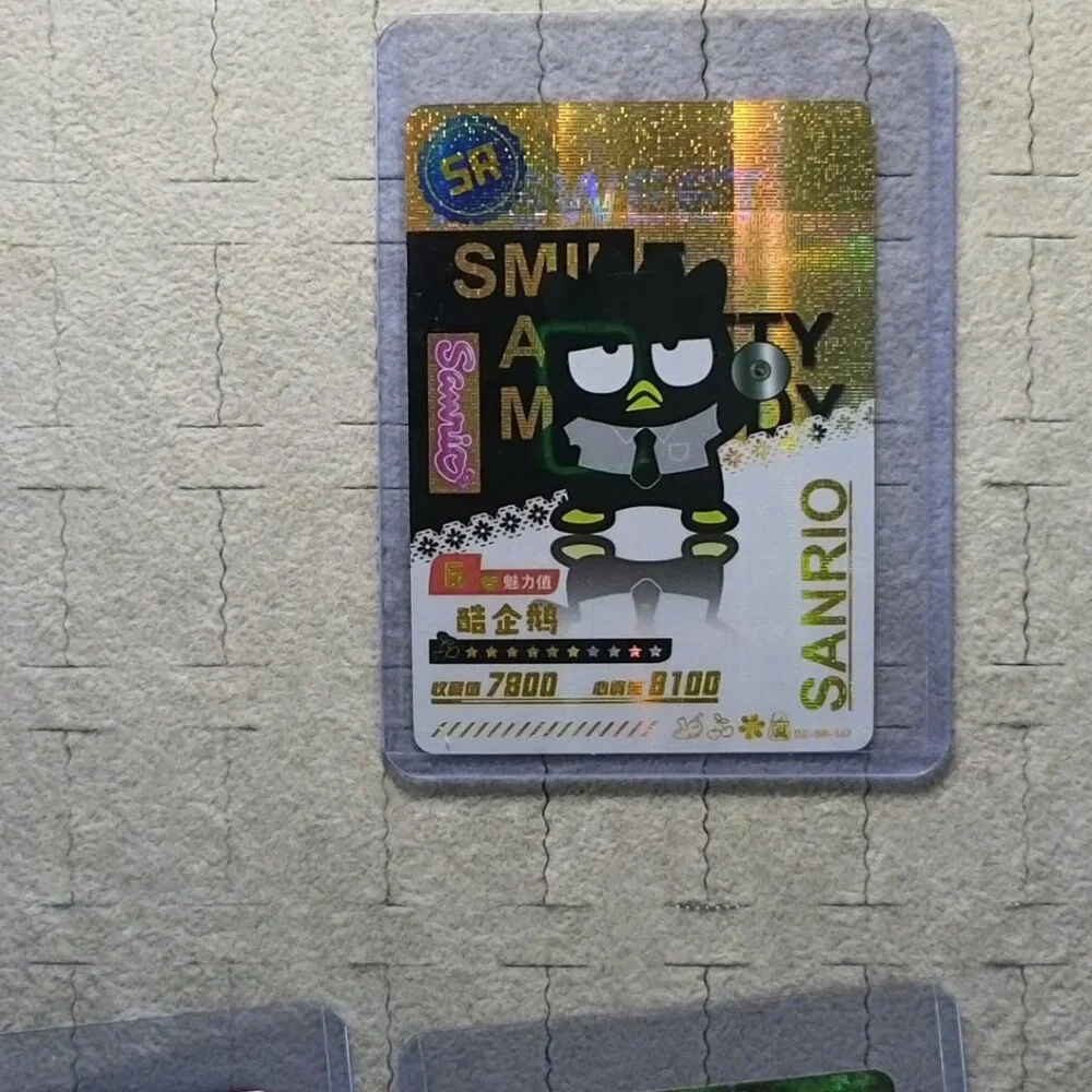 Sanrio Batz-Maru Wave 6 Booser Set - 8 Piece With Top Load Sleeve - Picture 10 of 13